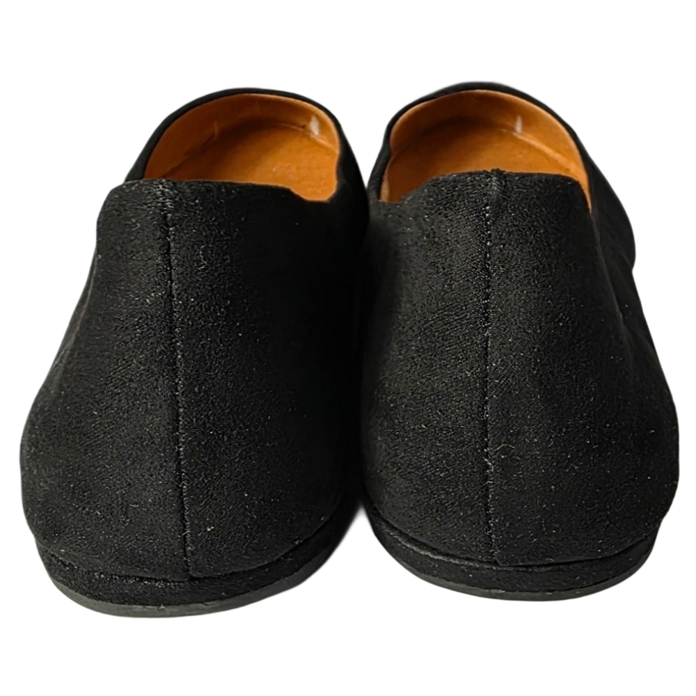 American Rag Ellie Black Microsuede Flats - Picture 5 of 8